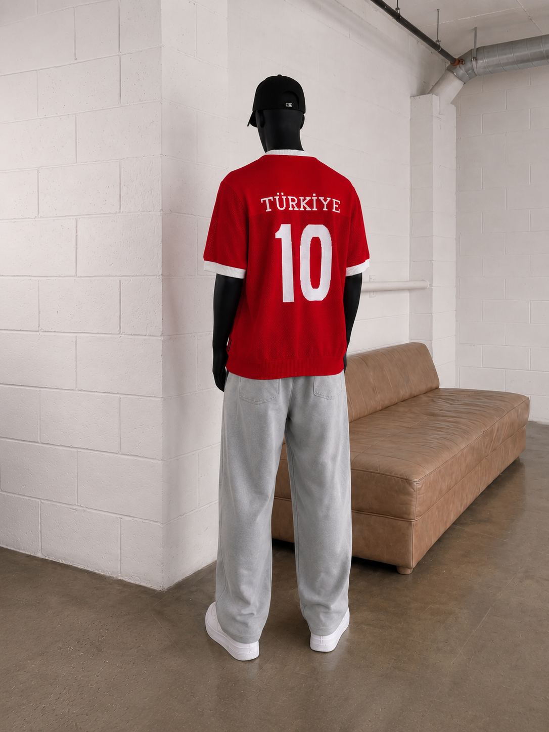Erkek Oversize Türkiye Triko Forma Modeli