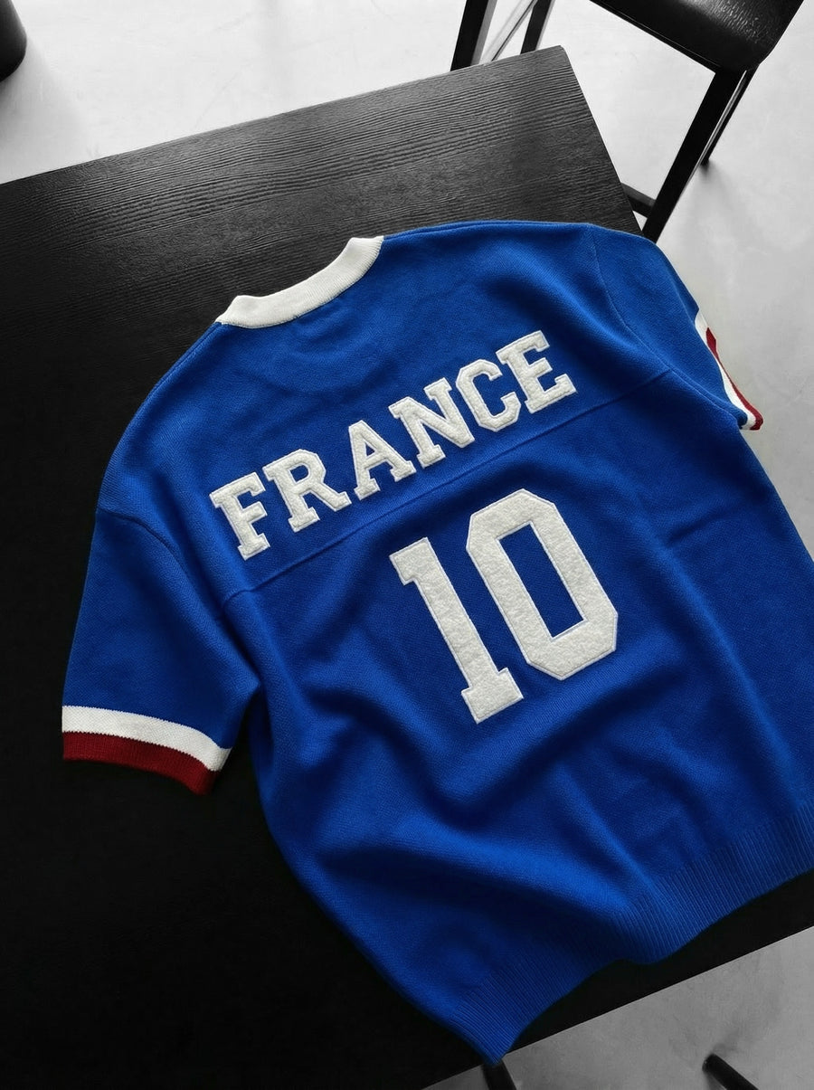 FRANSA Nakışlı Oversize Triko Tshirt