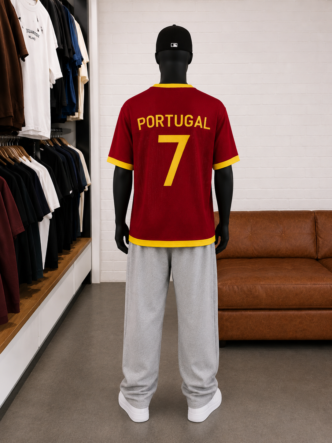 Erkek Oversize Portekiz Triko Forma Modeli