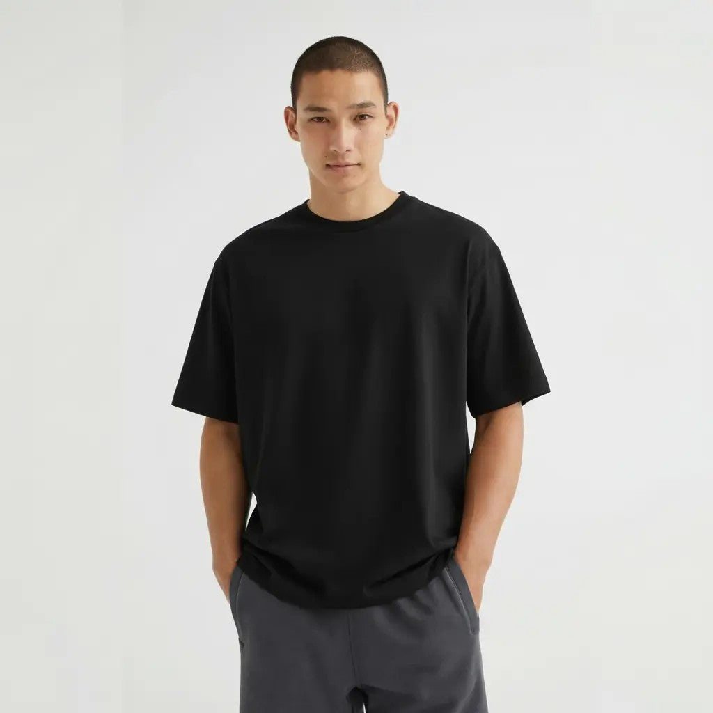 Erkek Oversize Basic T-Shirt | Minimal & Rahat