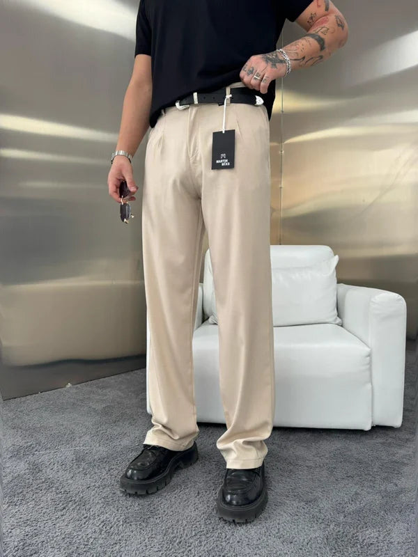 Erkek Baggy Fit Kumaş Pantolon Modeli
