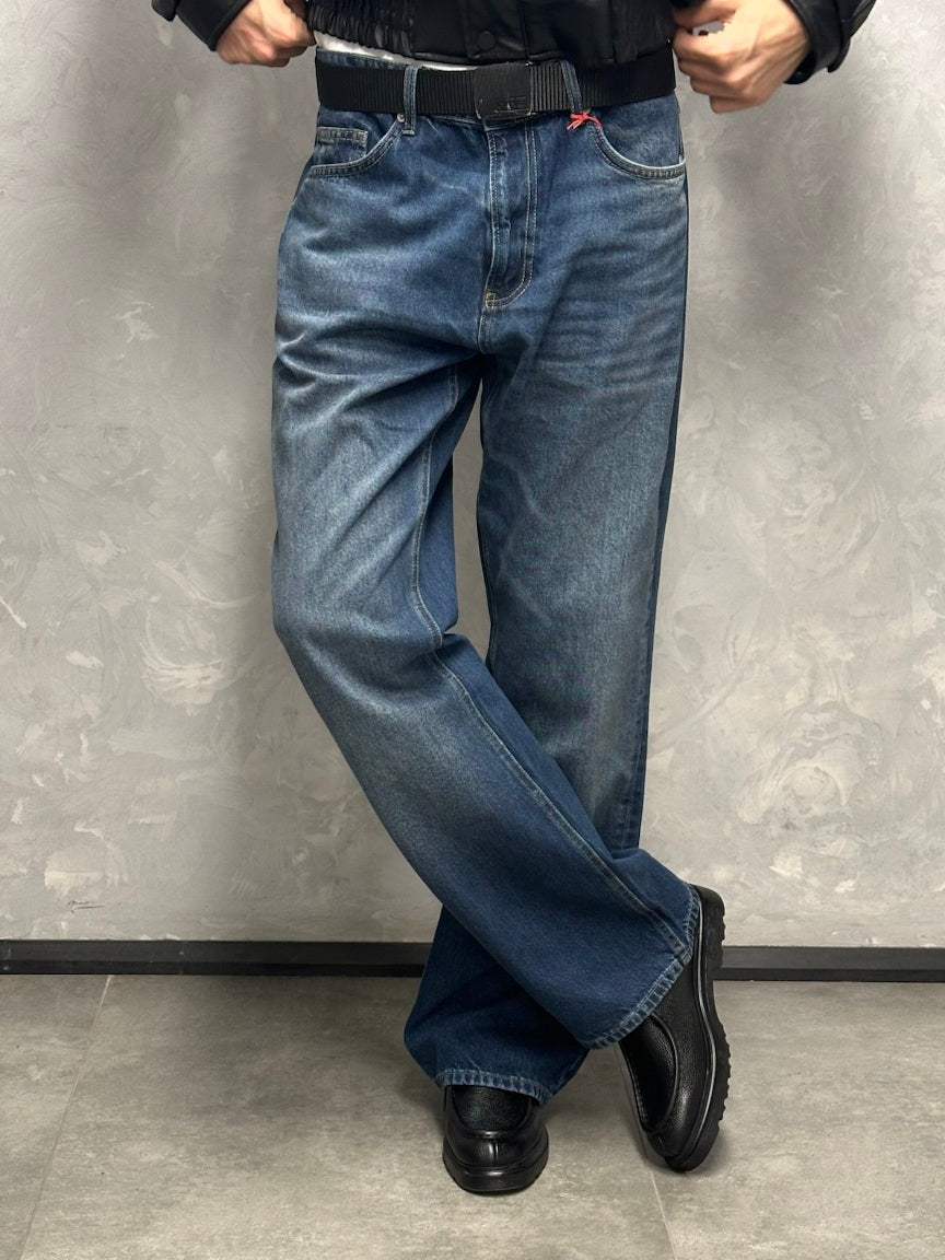 GRJ lacivert flare fit bootcut jeans önden görünüm