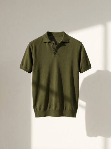 Erkek Regular Polo Yaka Basic Triko T-Shirt Modeli