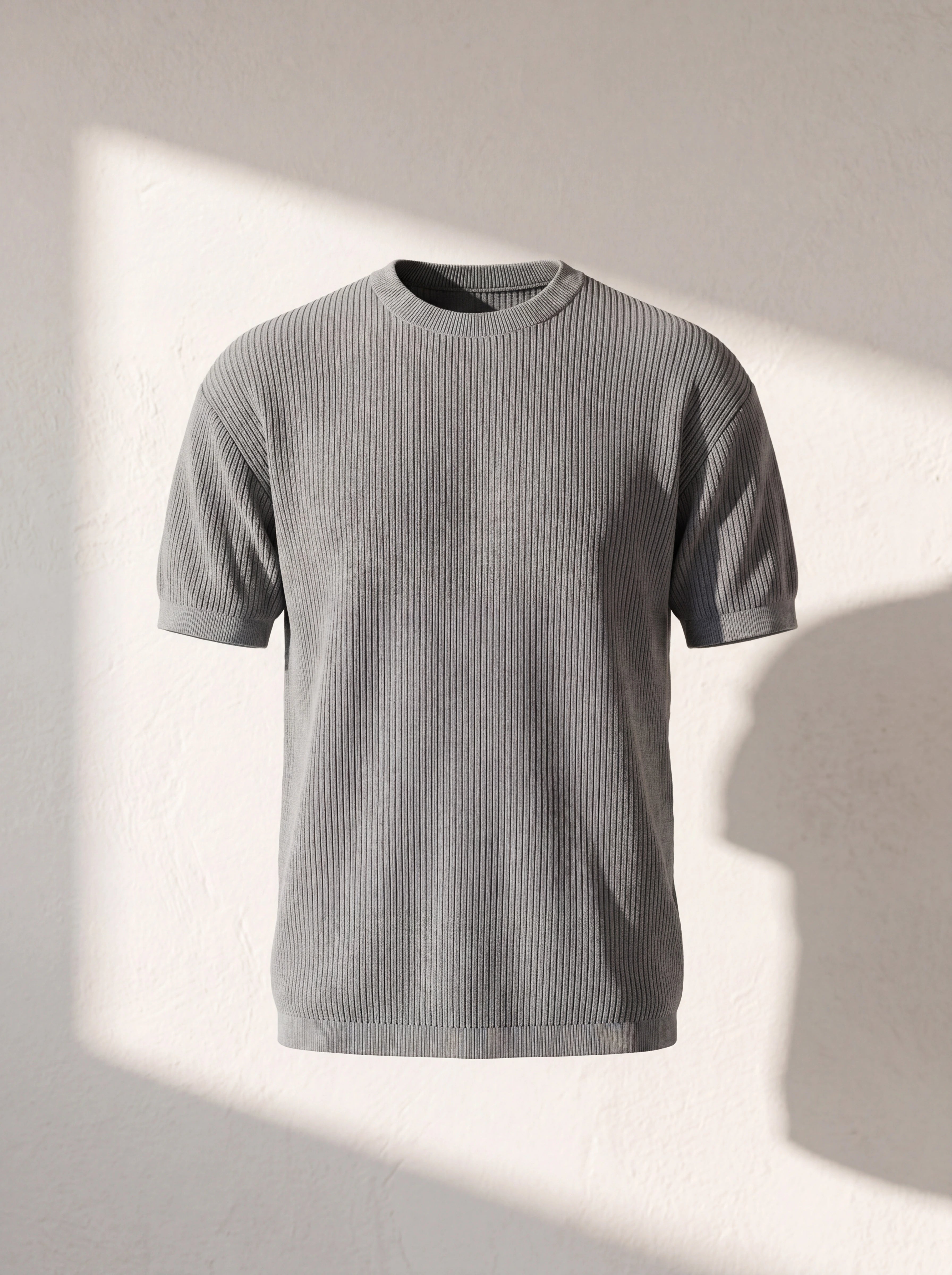Erkek Asit Yıkamalı Selanik Kumaş Modern Fit T-Shirt