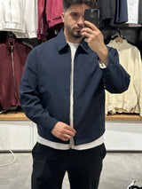 Lacivert Boxy Fit Yağmurluk Ceket